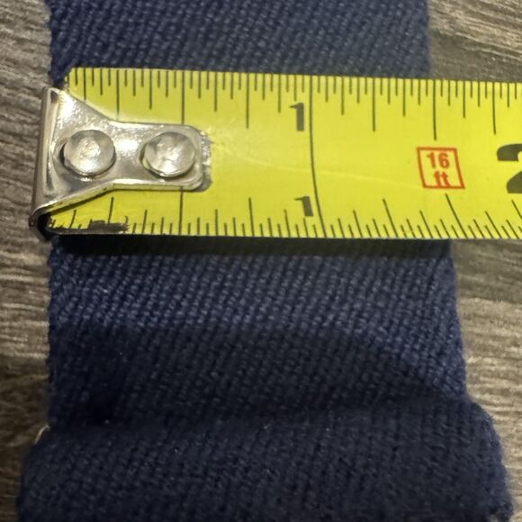 Vintage Welch Navy Alaska Men’s Suspenders Elastic Braces Clips Made in USA - Picture 4 of 6